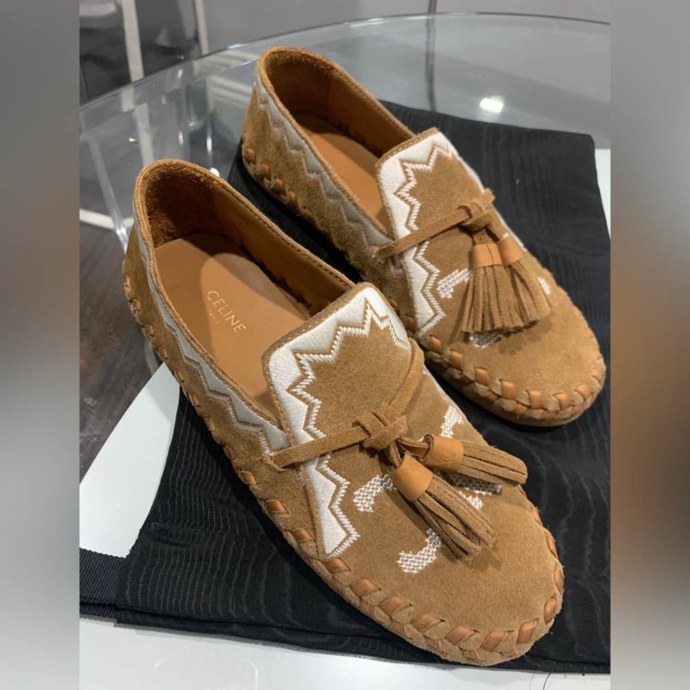 Celine Marlou Flat Suede